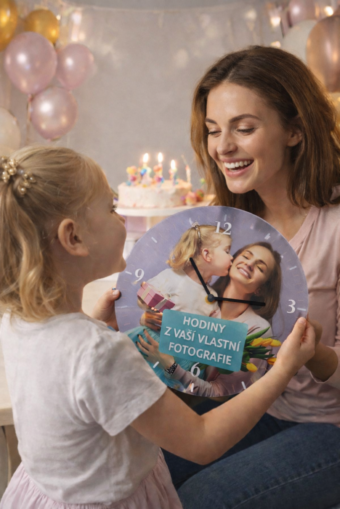 UV tisk na vinylovou desku a výroba hodin z vlastního motivu.